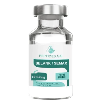 Selank / Semax Blend 10mg+10mg research peptide vial - 99% purity lab tested - Peptides.GG