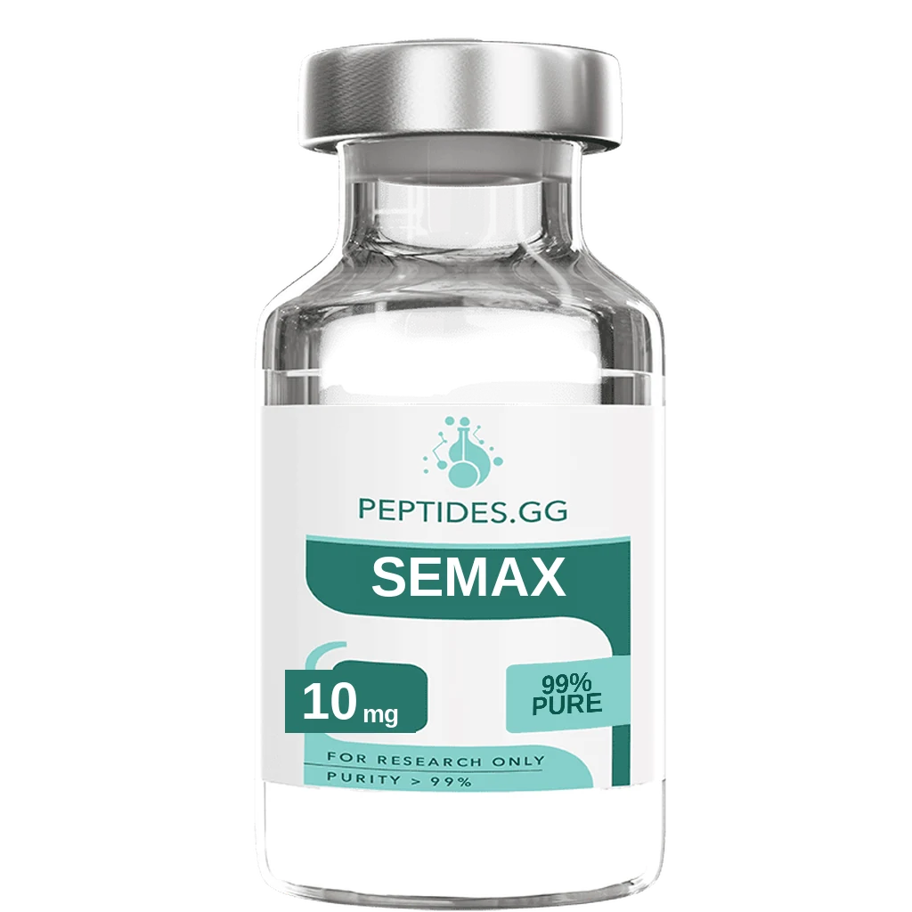 Semax 10mg research peptide vial - 99% purity lab tested - Peptides.gg